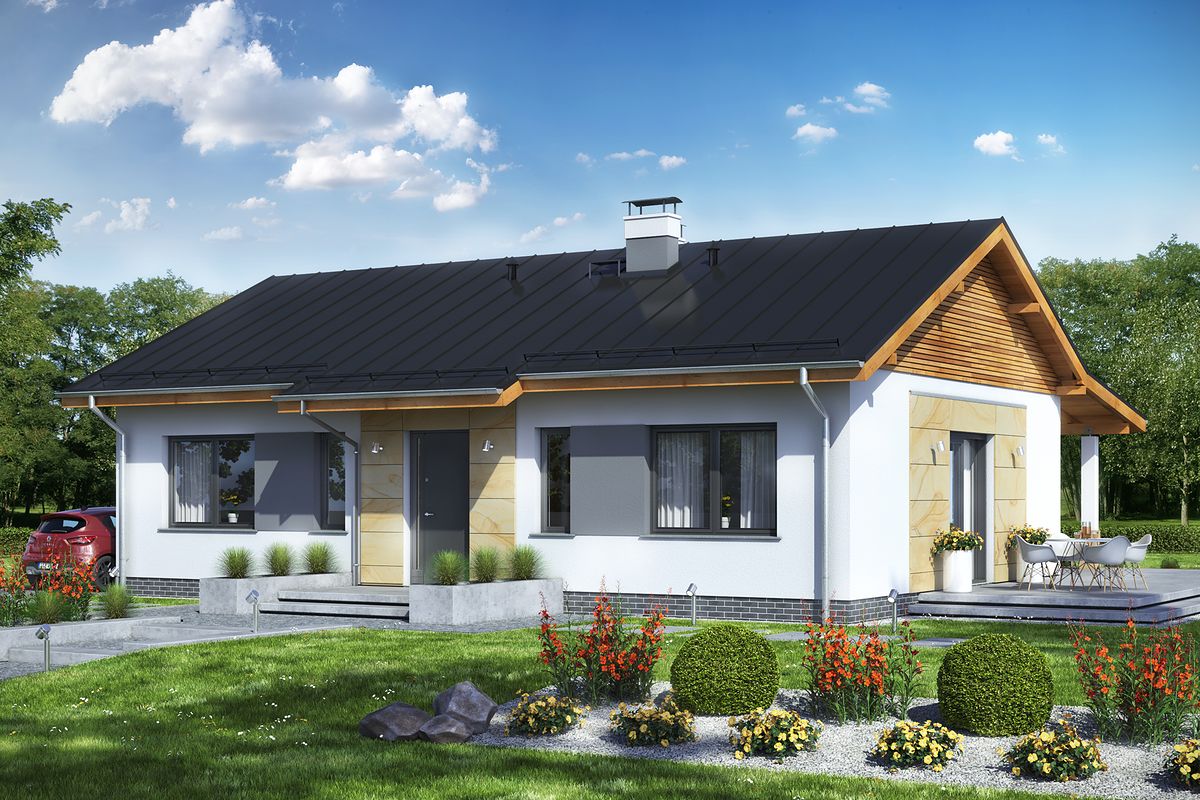 Проект дома EIB-6222-71
